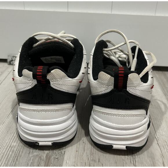 Nike AIR MONARCH WIDE 4E Size 7 Men White Black Red  Walking Shoe - Picture 4 of 8